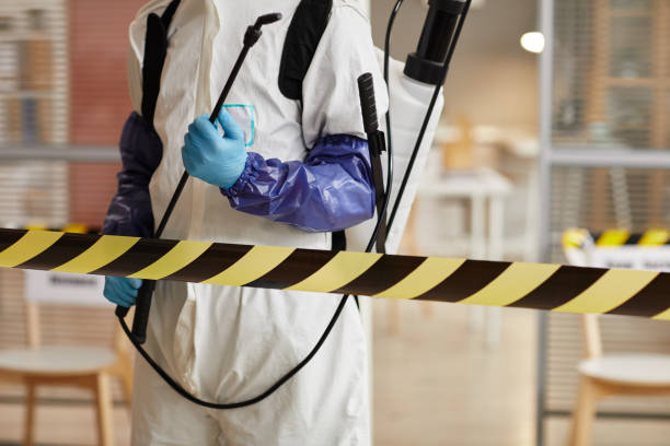 Professional Blood Cleanup technician working in Newport, IN